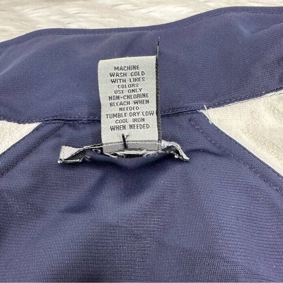 Oleg Cassini Sport Women’s Blue Vintage 90s Soft Shell Luxury Track Jacket M/C45 - Picture 12 of 15